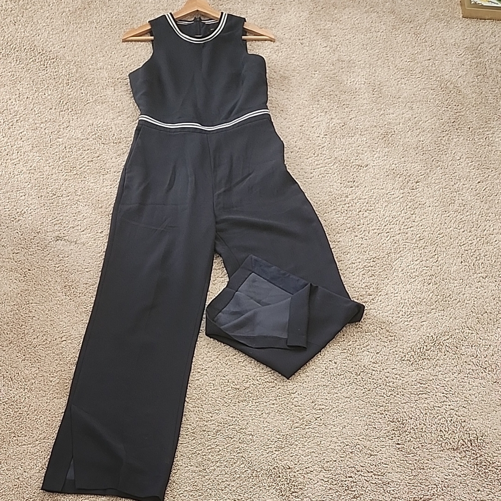 Banana Republic Black Jumpsuit with White Trim